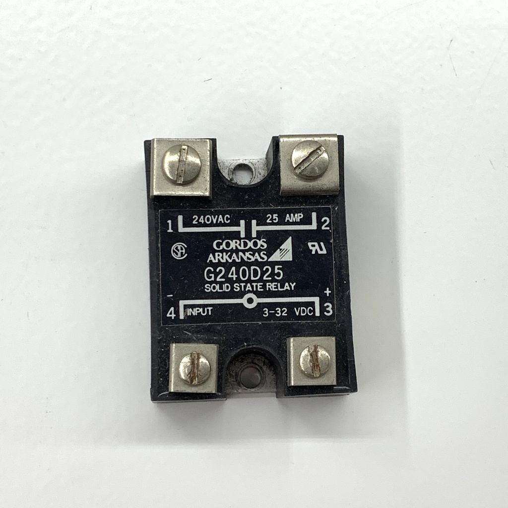 CROUZET G240D25 (240 VAC) CROUZET GORDOS G240D25 SOLID STATE RELAY 240VAC 25AMP