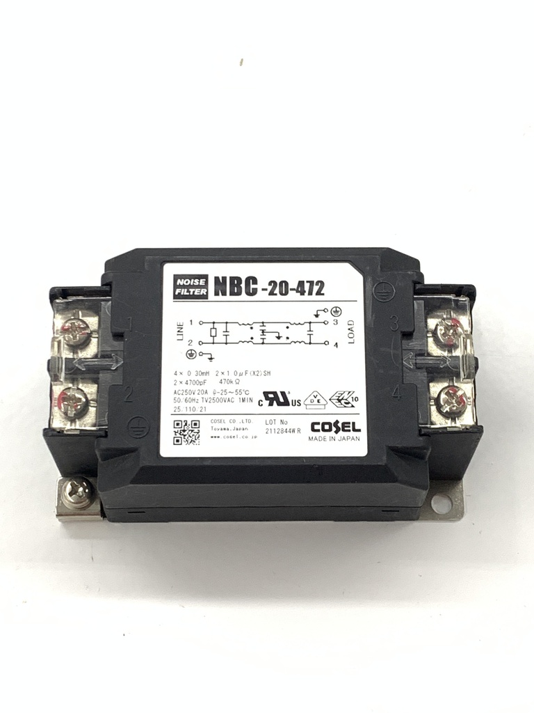 COSEL NBC-20-472 (20A/250V) NOISE FILTER