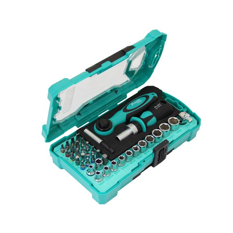 PRO'SKIT HW-23801M 38Pcs 1/4" Dri.Socket Tool Set