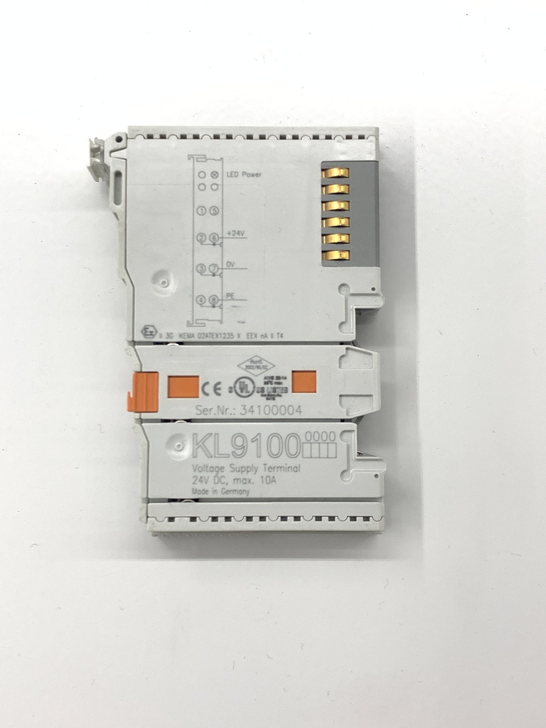 BECKHOFF KL9100 Potential supply terminal, 24 V DC