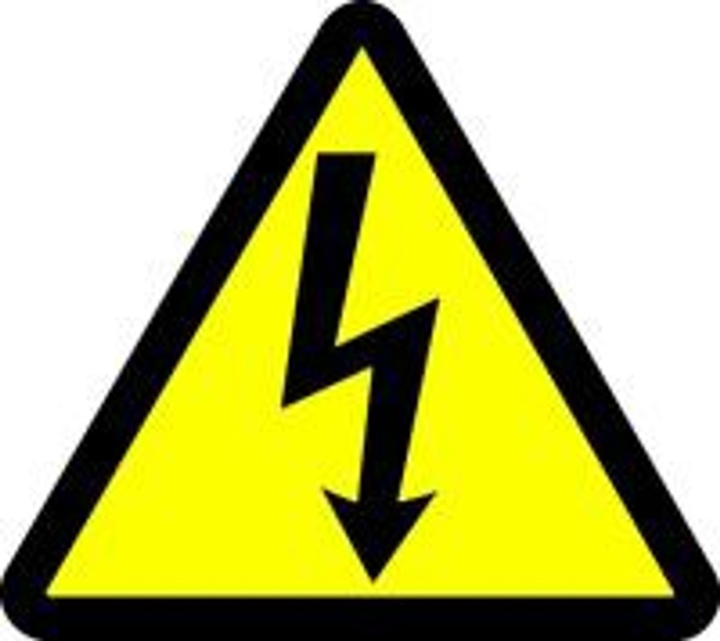 INDUSMART STICKER (Hazardous Voltage) Triangle (M)