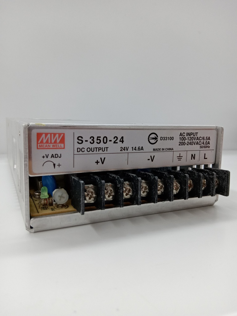 MEANWELL S-350-24 POWER SUPPLY (24V, 0~14.6A)