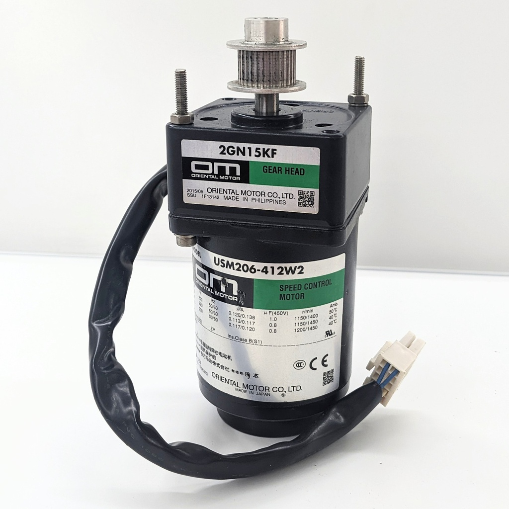 ORIENTAL MOTOR 2GN15KF+ USM206-212W2 AC SPEED CONTROL MOTOR